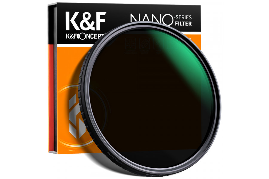 Светофильтр K&F Concept Nano-X None-Cross ND32-ND512 62mm