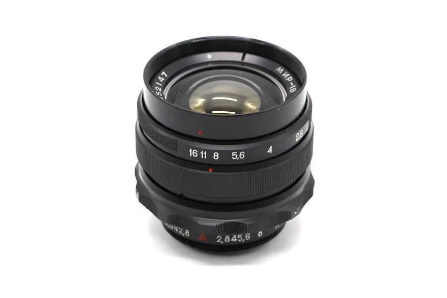 Советский широкоугольный объектив Мир-1В 2.8/37 