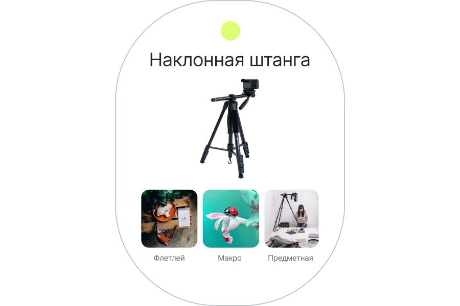 Штатив Raylab Travel 67T алюминиевый сплав с наклонной штангой