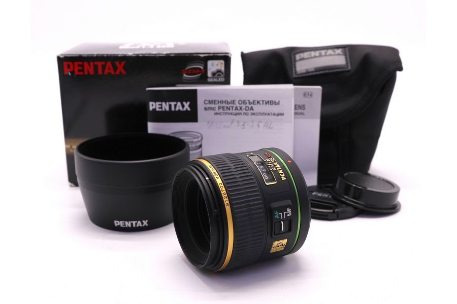 Pentax-DA SMC 55mm f/1.4 SDM в упаковке 