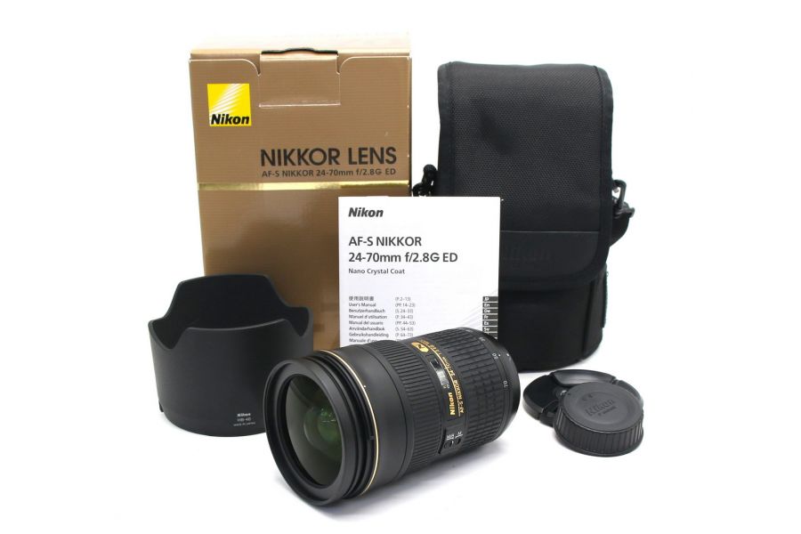 Nikon 24-70mm f/2.8G ED AF-S Nikkor в упаковке