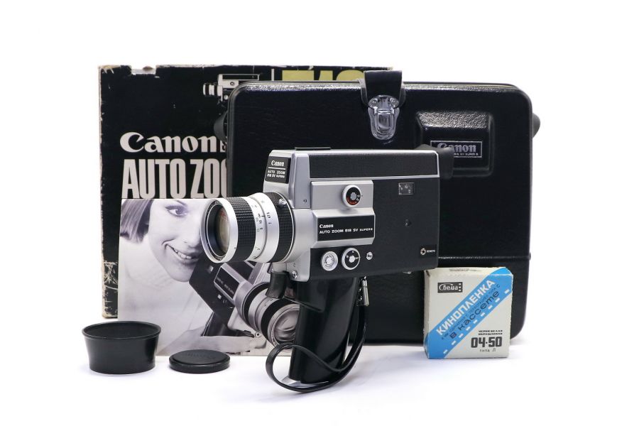 Кинокамера Canon Auto Zoom 518 SV Super 8 в упаковке