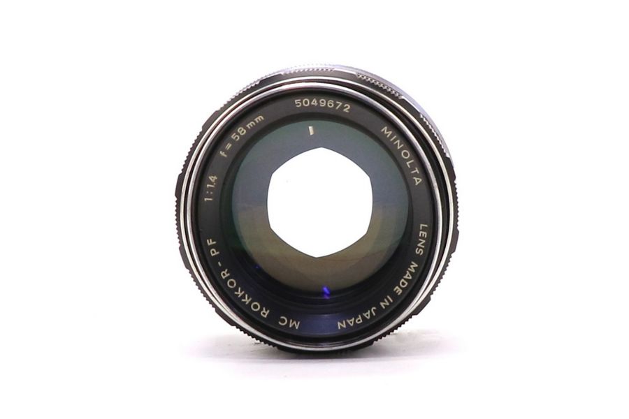 Minolta MC Rokkor-PF 58mm f/1.4 (Japan, 1970)