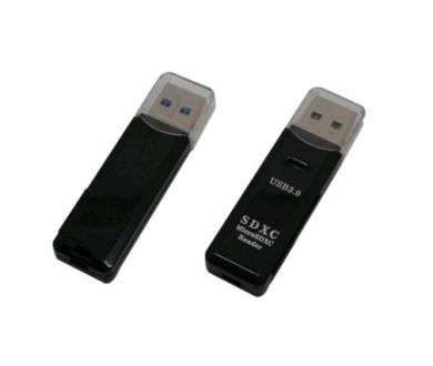 Картридер ММС,Micro SD,SD через USB (черный)