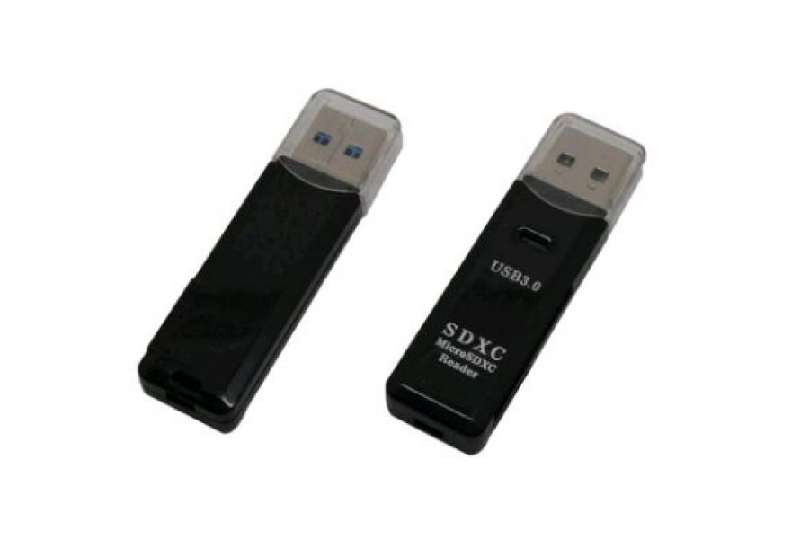 Картридер ММС,Micro SD,SD через USB (черный)