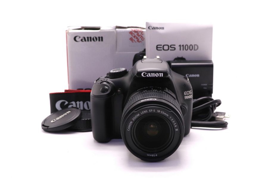 Canon EOS 1100D kit в упаковке (пробег 300 кадров)