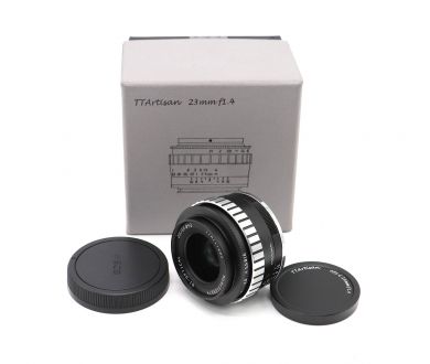 TTArtisan 23mm f/1.4 Canon EOS M в упаковке.