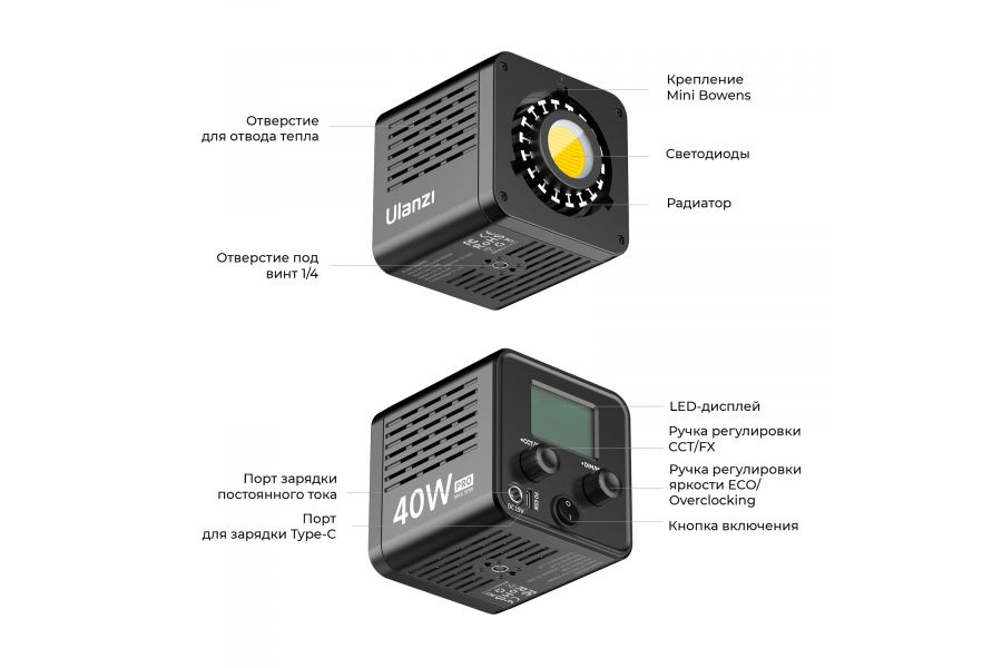 Видеосвет Ulanzi L023 40W PRO