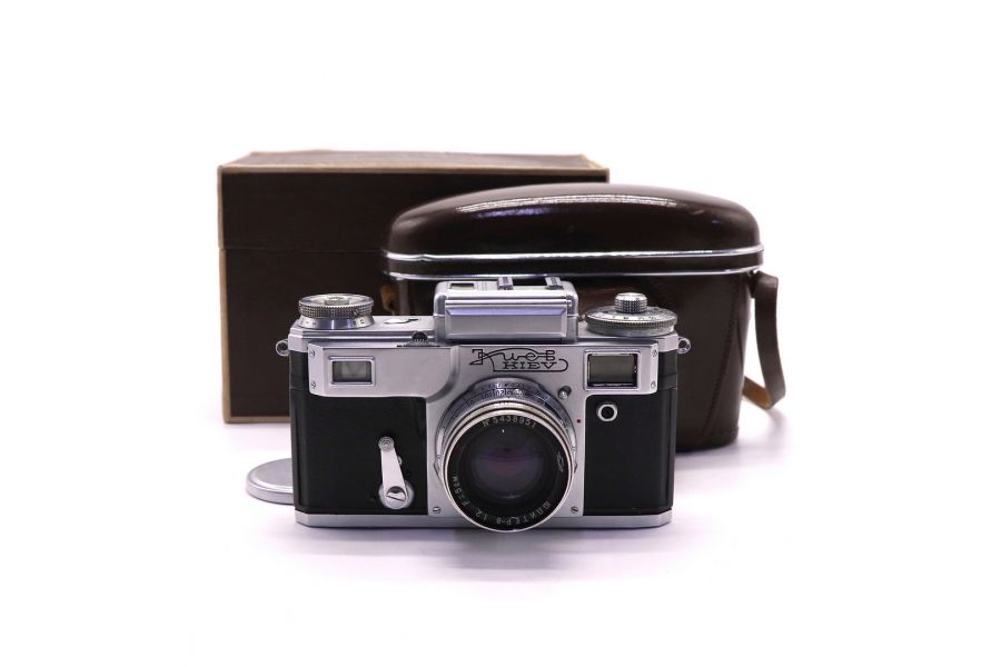 Киев 4 + Юпитер-8 в упаковке советский фотоаппарат