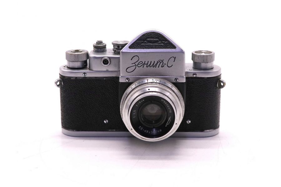 Зенит С + Индустар-22 П ранний, 1956