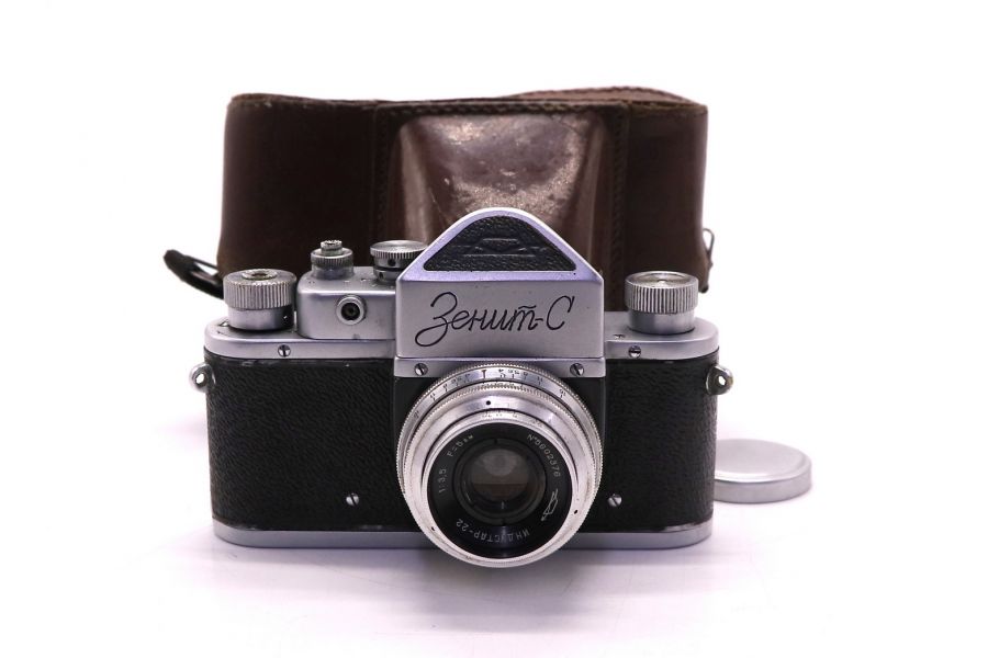 Зенит С + Индустар-22 П ранний, 1956