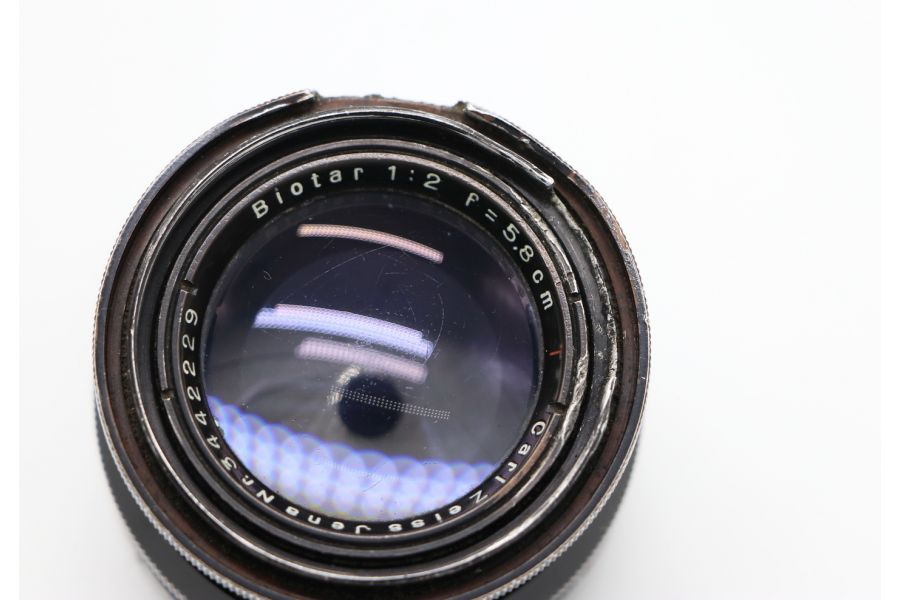 Biotar 2/5,8cm T CZJ Exakta silver