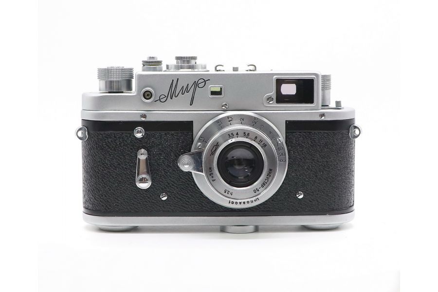 Мир + Индустар-50 в упаковке (СССР, 1959)