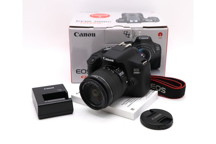 Canon EOS 2000D kit в упаковке (пробег 705 кадров)