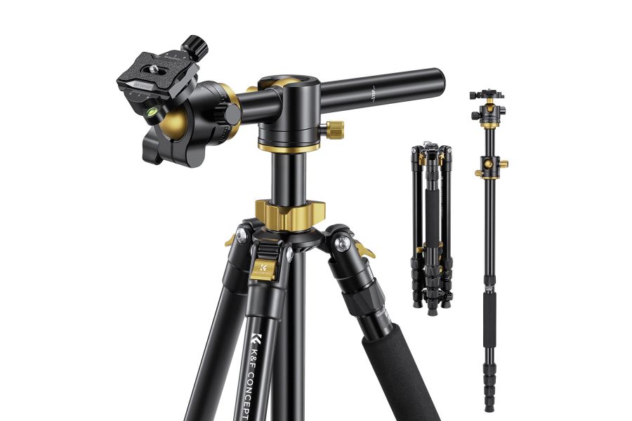 Штатив K&F Concept T255A4 + BH-32L KF09.085V6 Золотистый