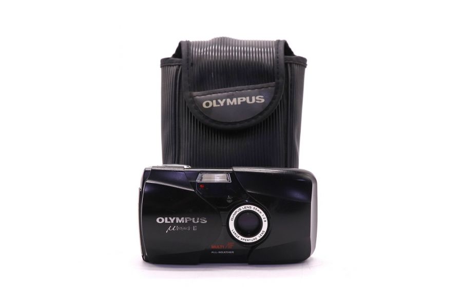 Компактная пленочная камера Olympus mju II black 