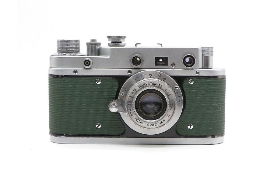 Зоркий С + Индустар 22 зеленый (СССР, 1956г.)
