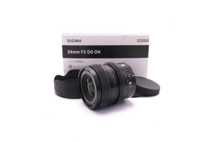 Sigma 24mm f/2 DG DN Contemporary Sony E в упаковке