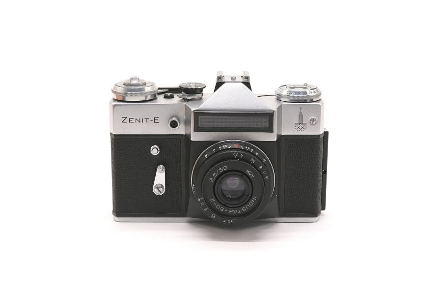 Зенит Е + Индустар 50-2 kit Олимпийский в упаковке