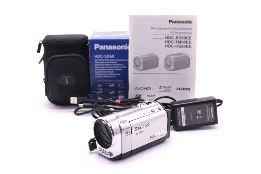 Видеокамера Panasonic HDC-SD60 в упаковке
