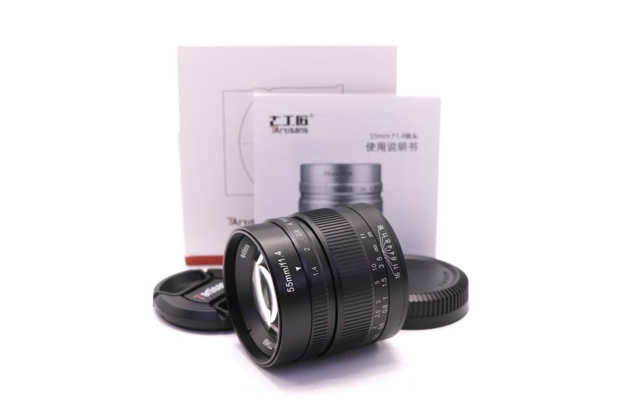 Объектив 7Artisans 55mm f/1.4 для Micro 4/3 в упаковке