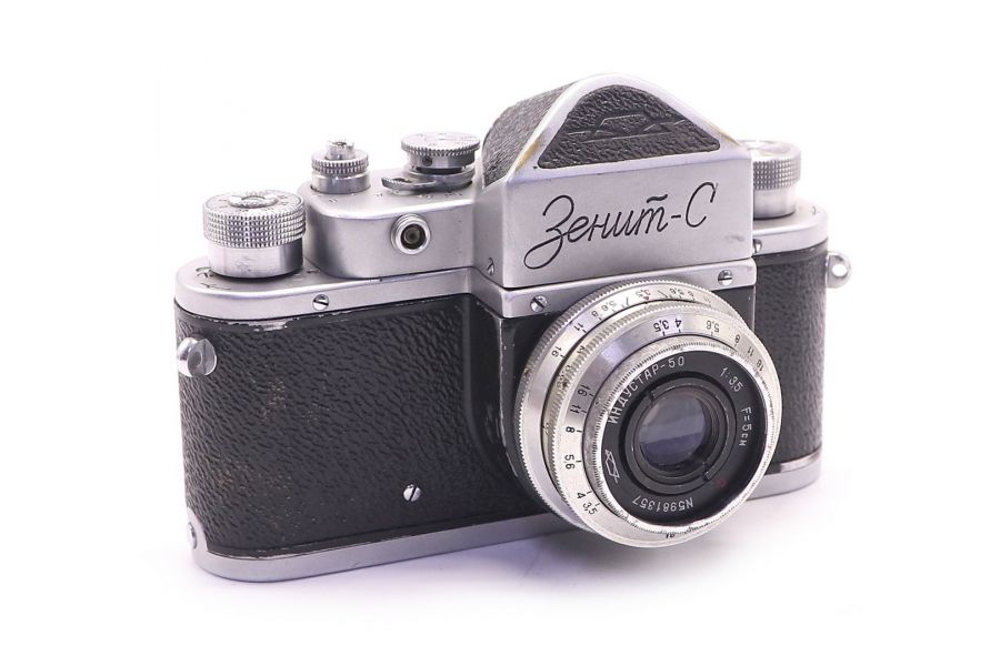 Зенит С + Индустар-50 советский фотоаппарат (СССР)