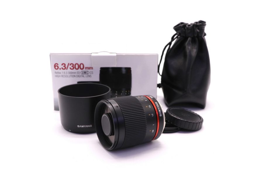 Samyang 300mm f/6.3 ED UMC CS Reflex Mirror Lens в упаковке
