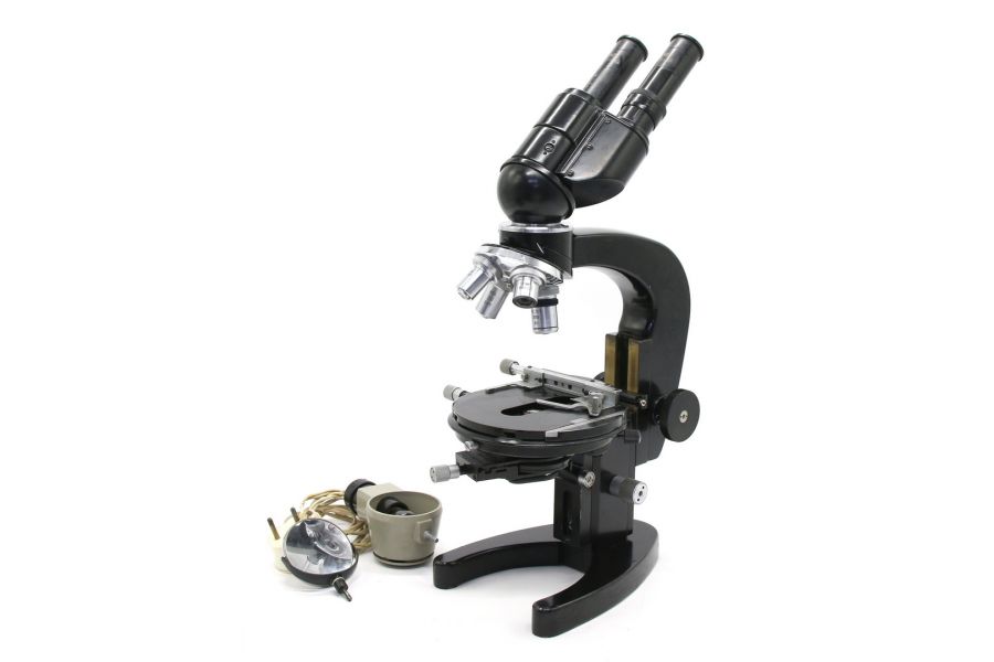 Микроскоп МБИ-3 + Бинокулярная насадка АУ-12 1.5x