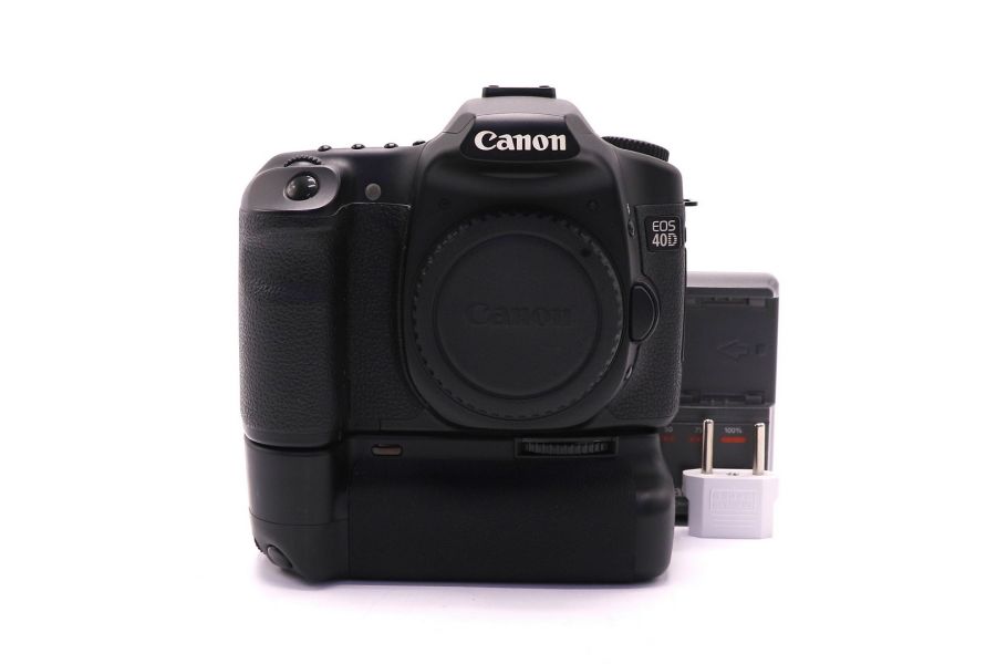 Canon EOS 40D body (пробег 24400 кадров) + батарейная ручка