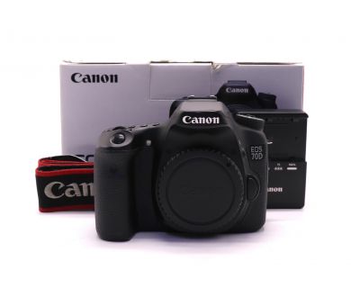 Canon EOS 70D body в упаковке (пробег 6650 кадров)