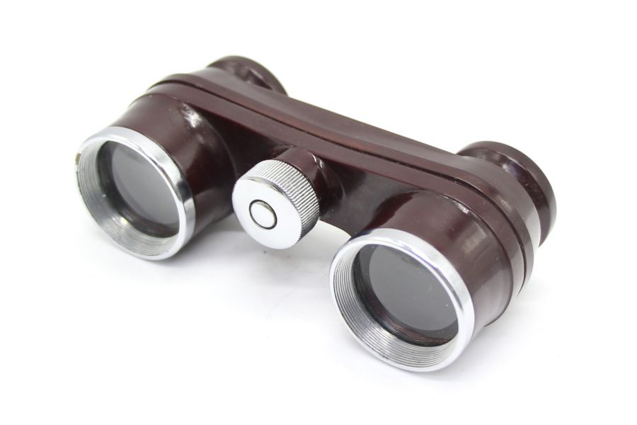 Бинокль театральный ГОМЗ красный 