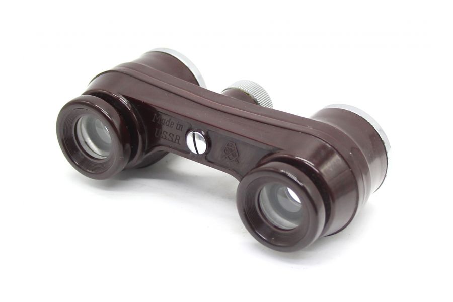 Бинокль театральный ГОМЗ красный 