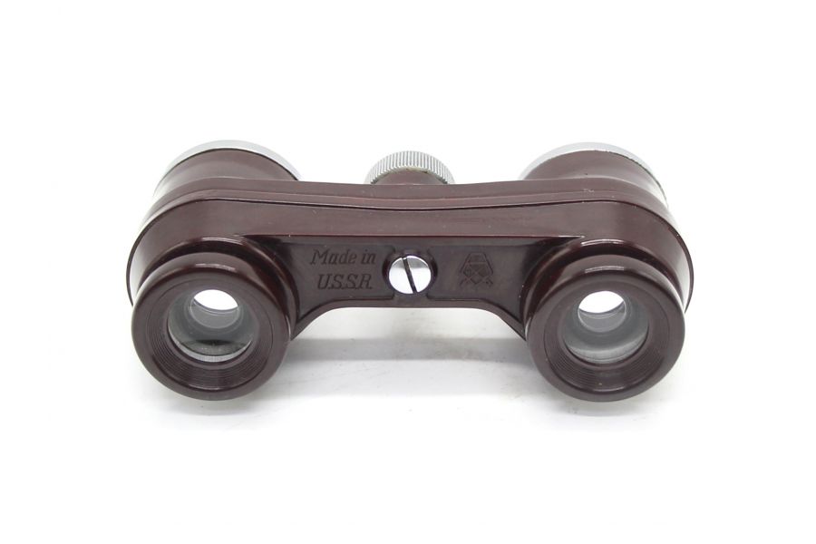 Бинокль театральный ГОМЗ красный 