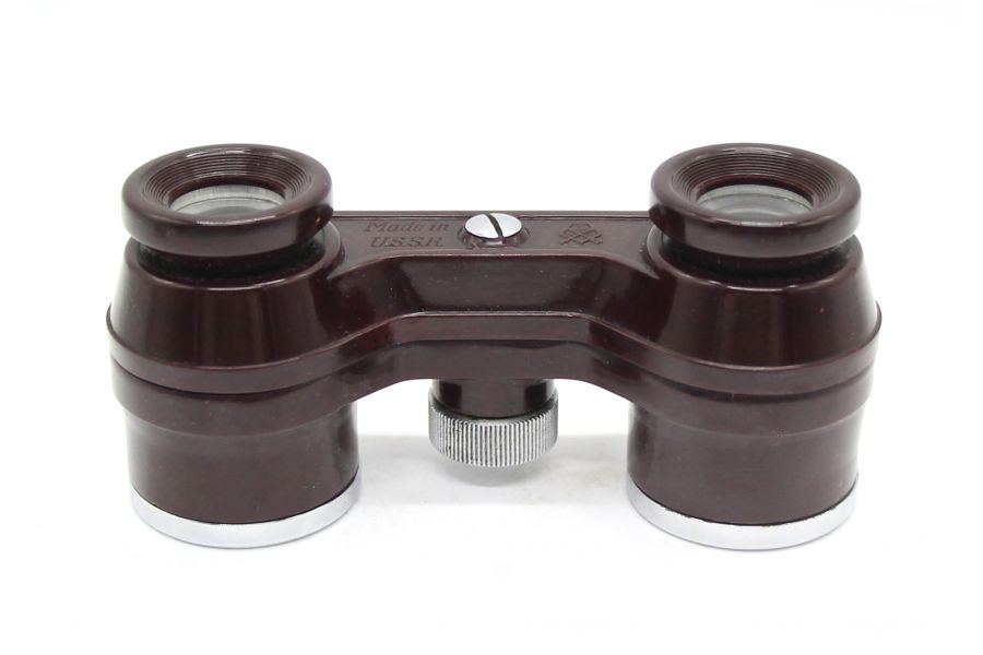 Бинокль театральный ГОМЗ красный 