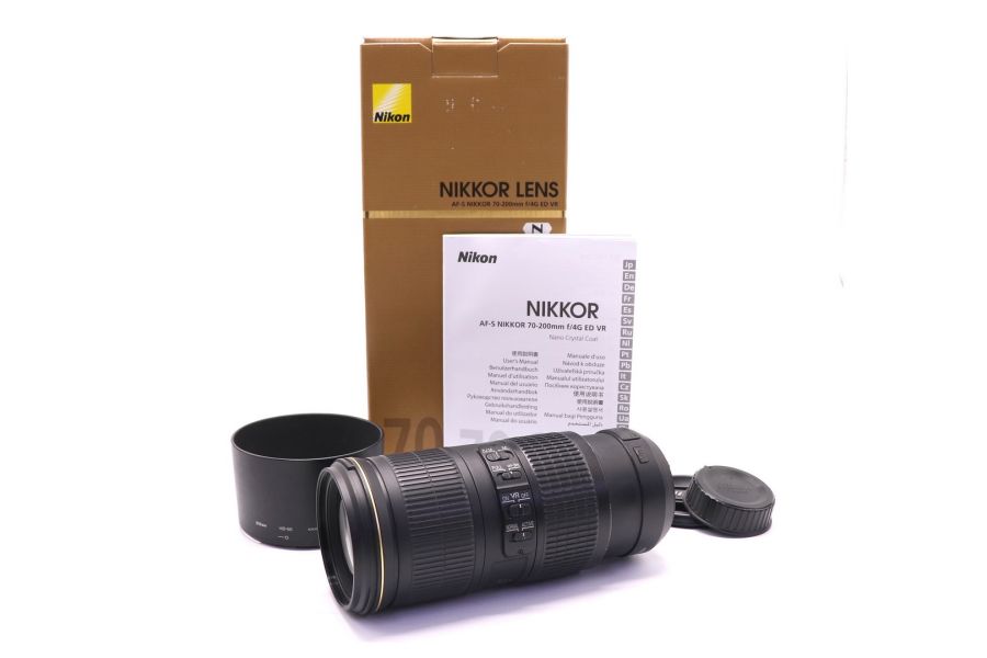 Nikon 70-200mm f/4G ED VR AF-S Nikkor в упаковке