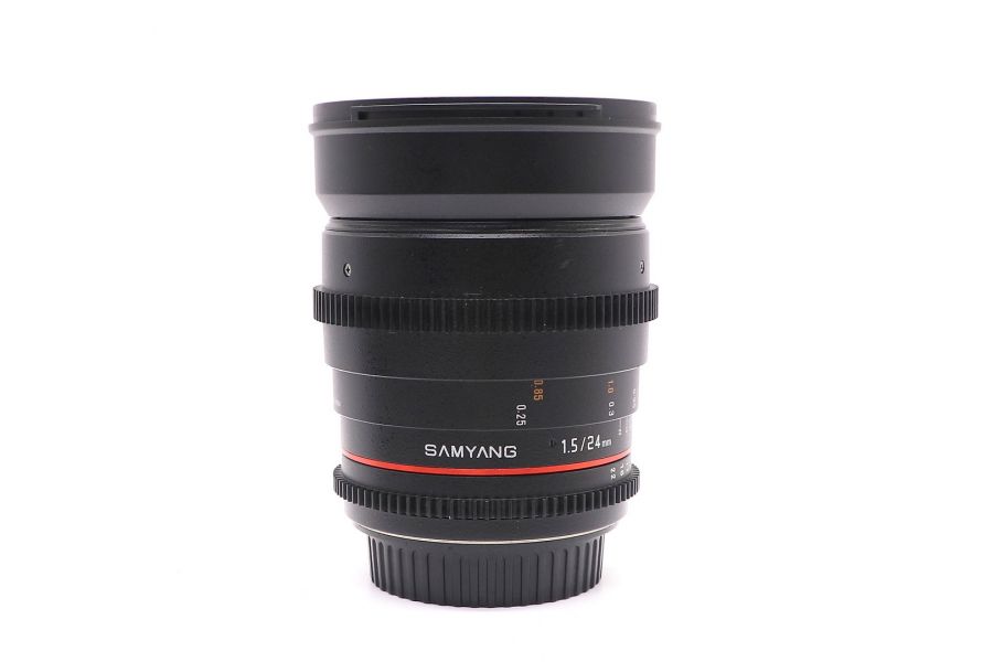 Samyang 24mm T1.5 ED AS UMC Canon EF/EOS в упаковке