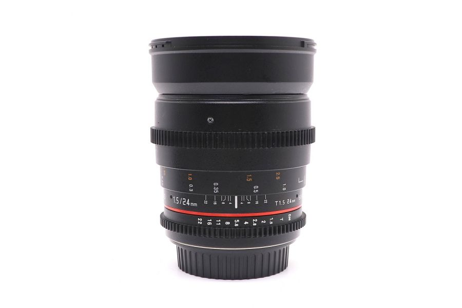Samyang 24mm T1.5 ED AS UMC Canon EF/EOS в упаковке