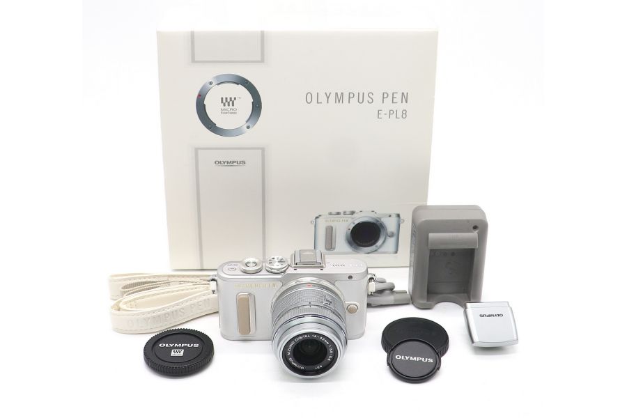 Olympus Pen E-PL8 kit в упаковке (пробег 1920 кадров)