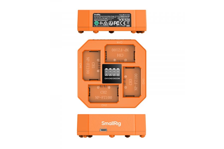 Зарядное устройство SmallRig 4839 NP-FZ100 на 4 аккумулятора