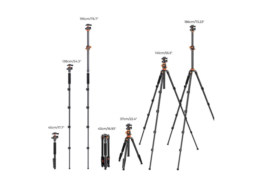 Штатив K&F Concept T255A3 + BH-28L