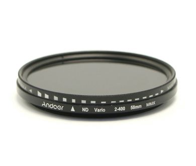 Светофильтр Andoer ND Vario 2-400 58mm MMX