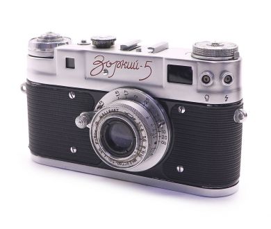 Зоркий 5 красная надпись (КМЗ, 1958)