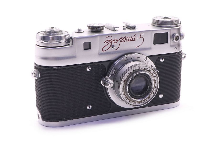 Зоркий 5 красная надпись (КМЗ, 1958)