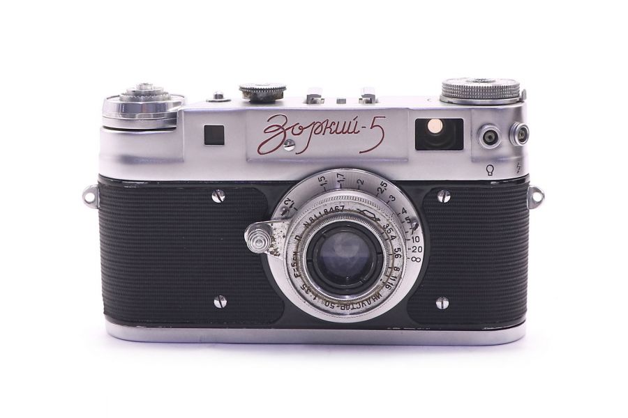 Зоркий 5 красная надпись (КМЗ, 1958)