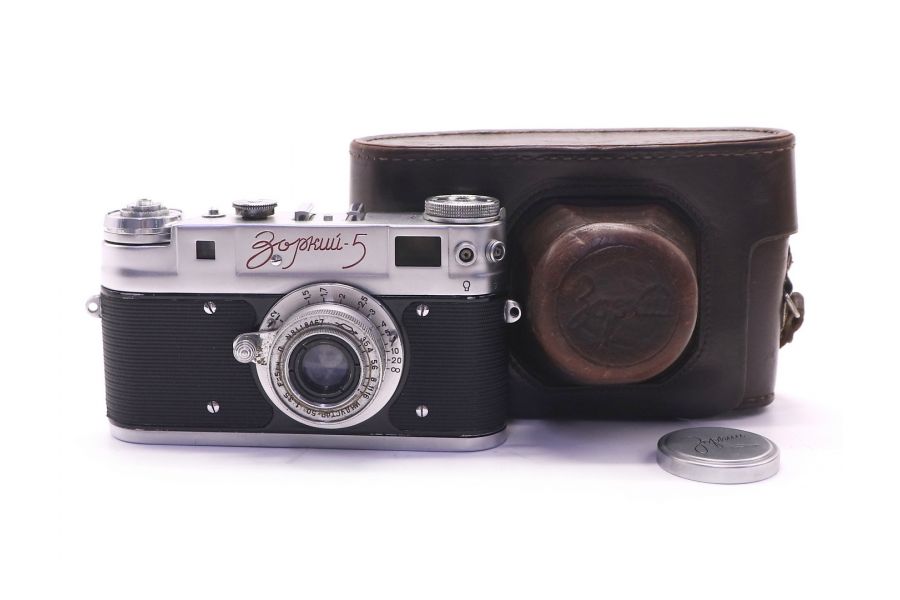 Зоркий 5 красная надпись (КМЗ, 1958)