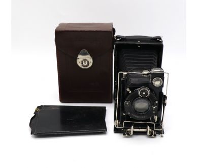 Немецкая форматная камера + Steinheil Munchen Doppelanastigmat Unofokal 4.5/135mm