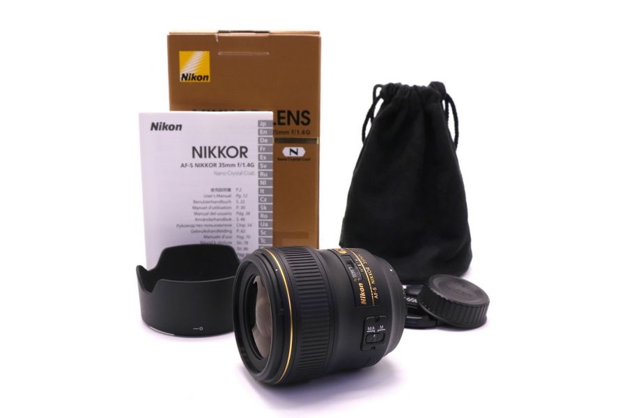Nikon 35mm f/1.4G AF-S Nikkor в упаковке (Japan)