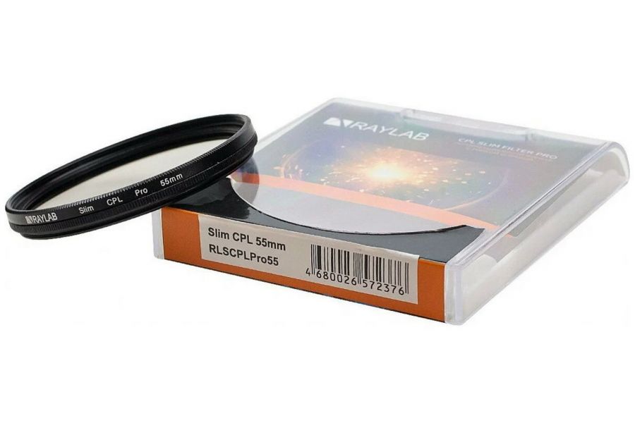 Светофильтр Raylab CPL Slim 55mm
