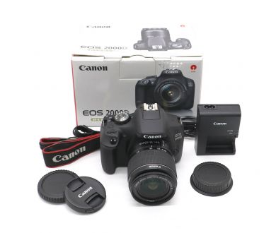 Canon EOS 2000D kit в упаковке (пробег 4180 кадров)
