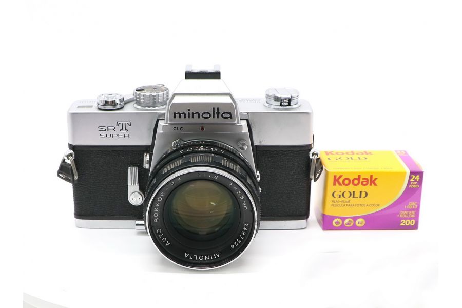 Minolta SRT Super kit + Фотопленка Kodak Gold